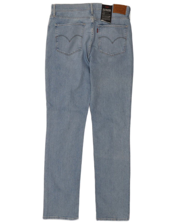 Женские прямые джинсы Levi's 724 с высокой посадкой W30 L32, синий хлопок