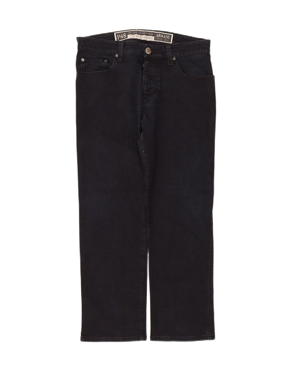 Мужские прямые джинсы Armani W32 L27 темно-синие