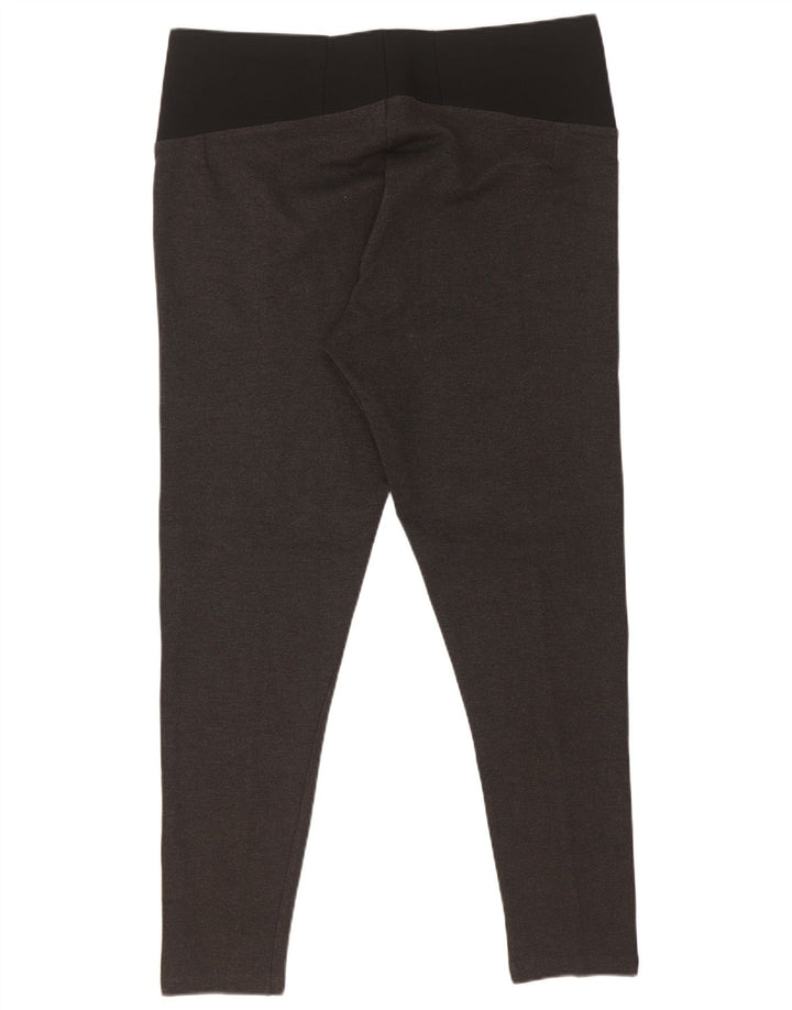 Женские леггинсы Marks & Spencer UK 18 XL, серые, вискоза с цветными блоками