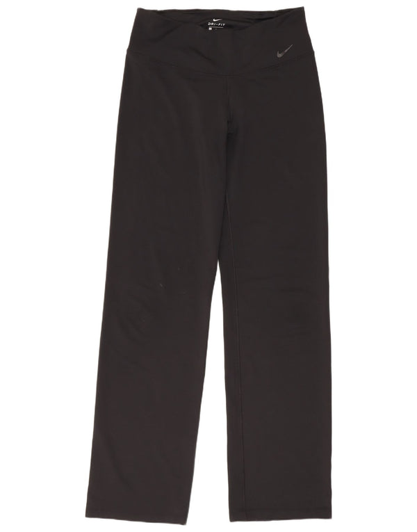 Женские леггинсы Nike Dri Fit UK 14, большие черные полиэстер