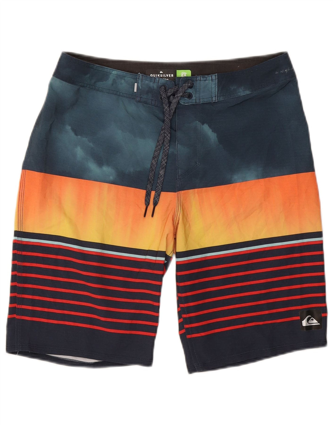 Мужские шорты для плавания Quiksilver, полиэстер, средние разноцветные полоски