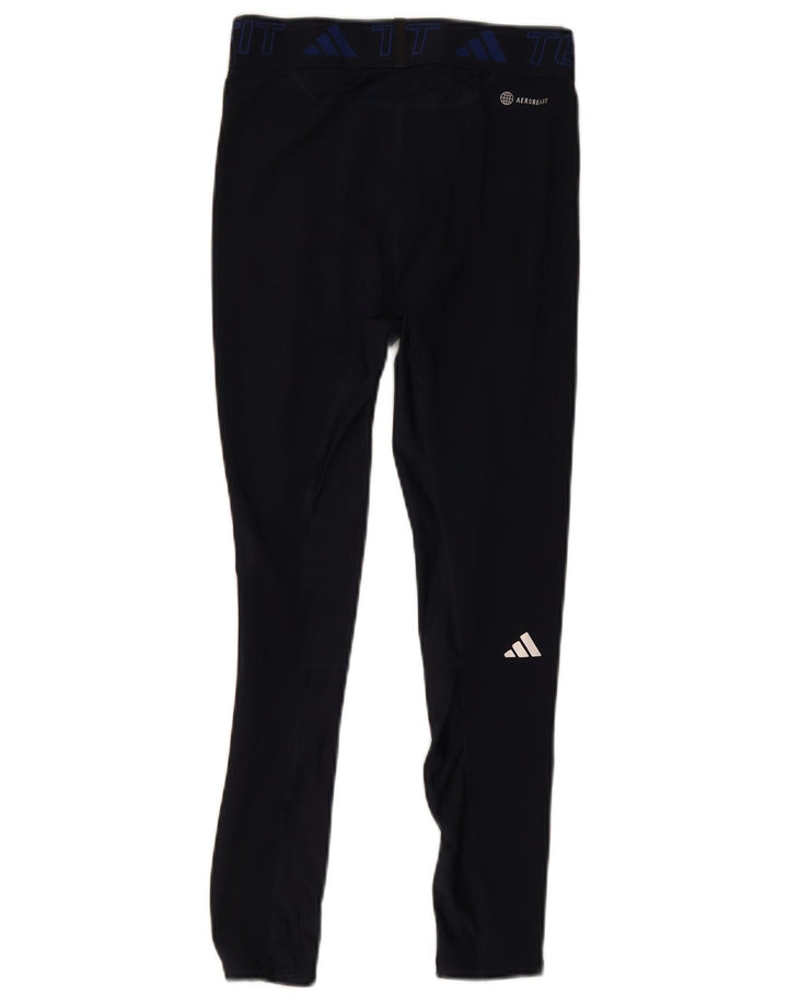 Женские леггинсы Adidas Aeroready UK 12, средний темно-синий, полиэстер