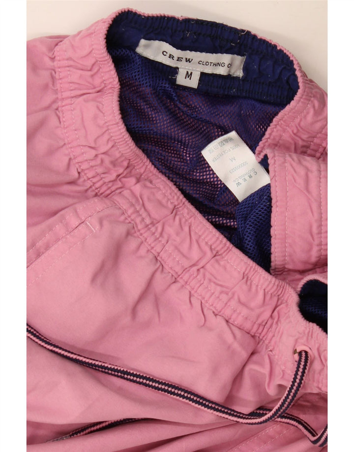 Crew Clothing Мужские шорты для плавания из полиэстера среднего розового цвета
