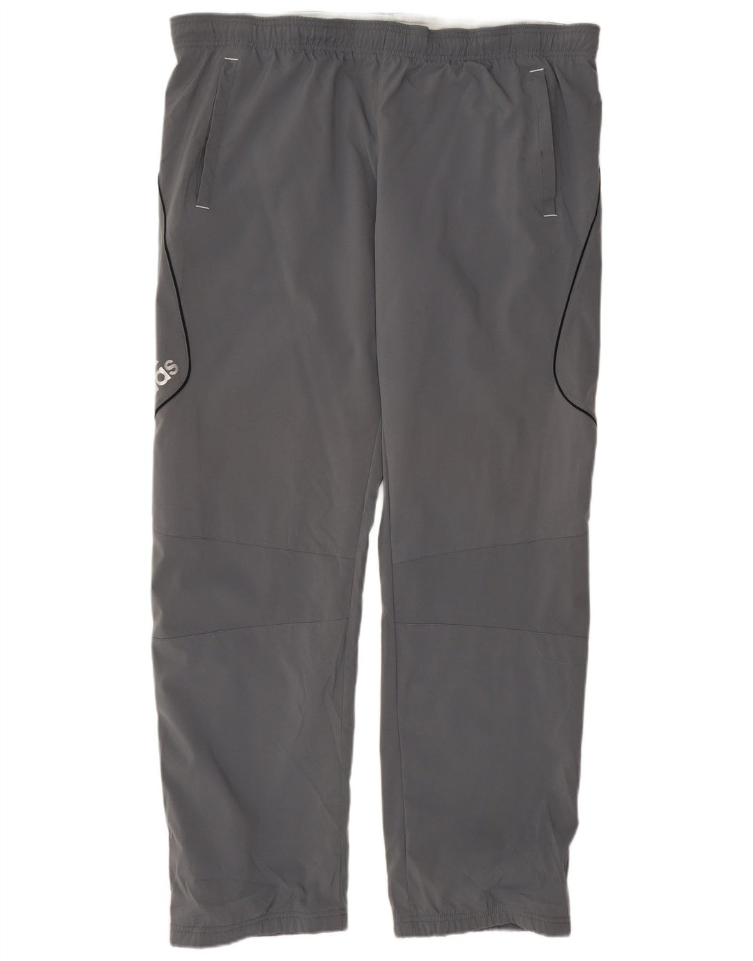 Мужские спортивные брюки ADIDAS с графическим рисунком, большие серые, полиэстер