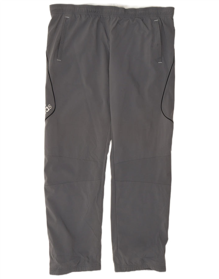 Мужские спортивные брюки ADIDAS с графическим рисунком, большие серые, полиэстер