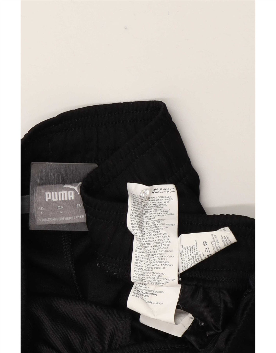 Мужские спортивные брюки Puma, большие черные из полиэстера