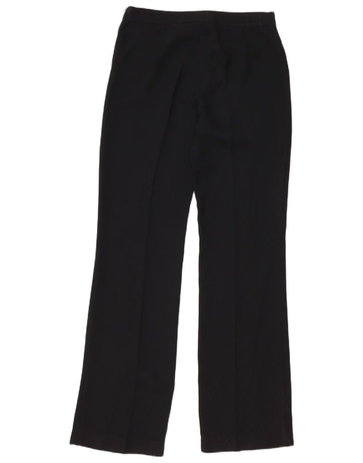 Женские прямые повседневные брюки Zara EU 40 Medium W30 L35, черный полиэстер