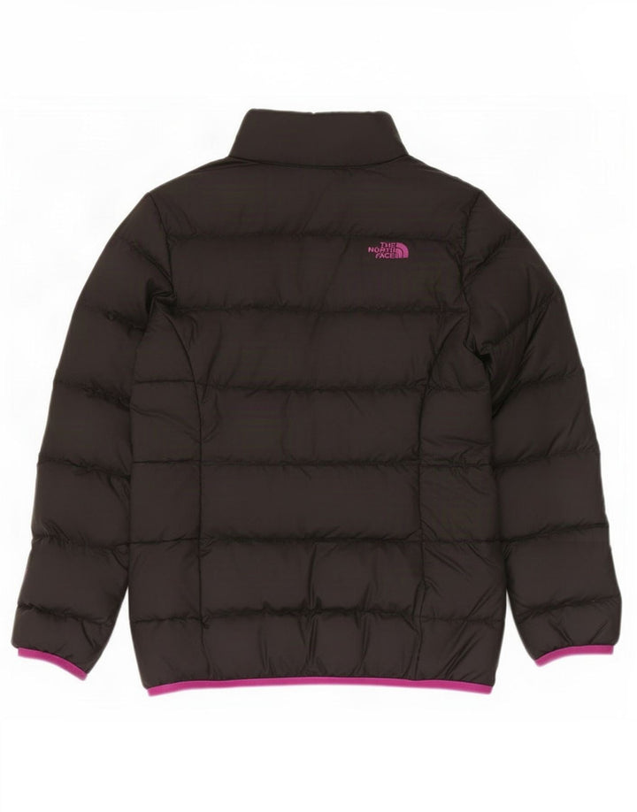 Стеганая куртка The North Face для девочек 9–10 лет, средний черный полиэстер
