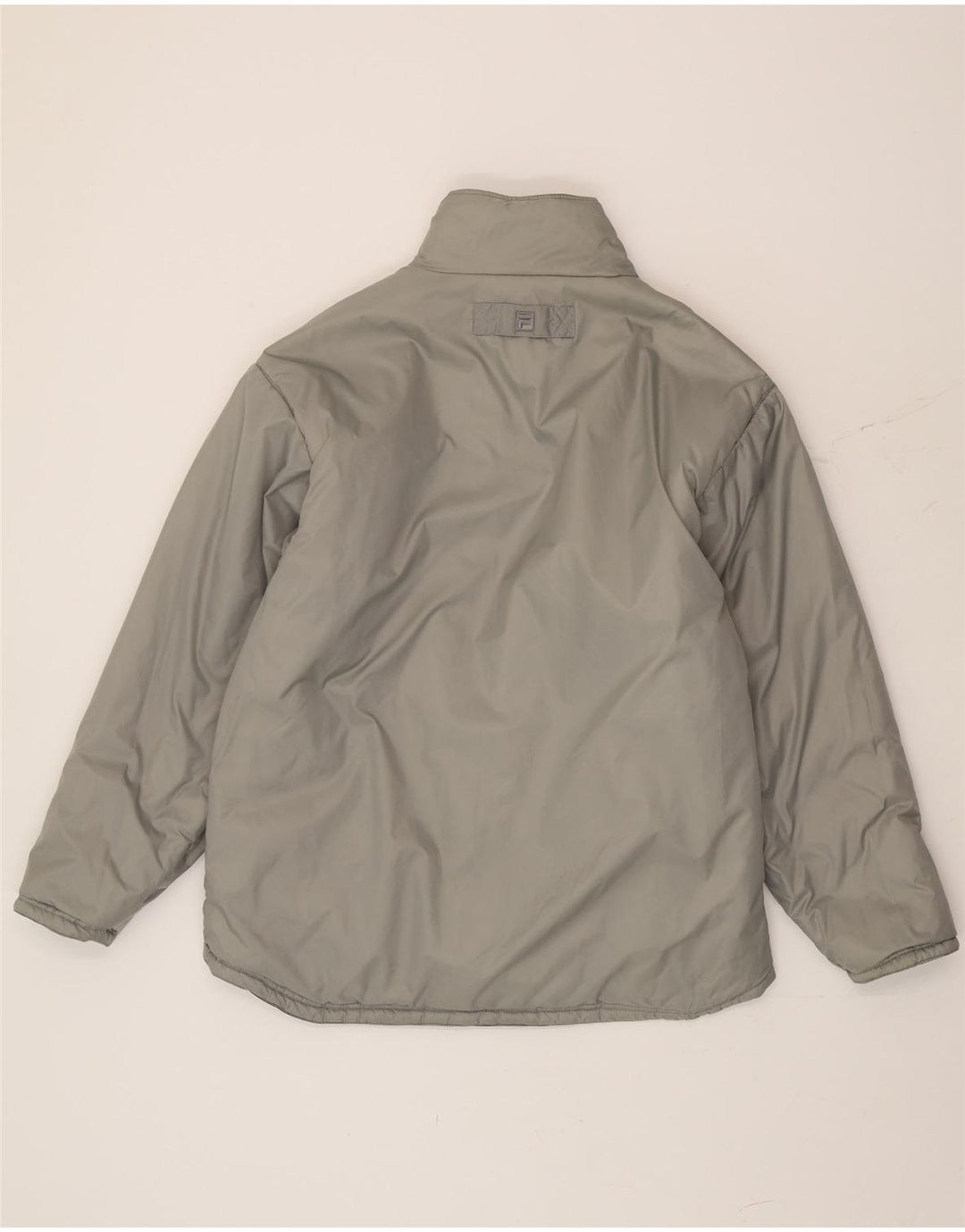 Мужская двусторонняя стеганая куртка Fila IT 50, большая черная, полиэстер с цветными блоками