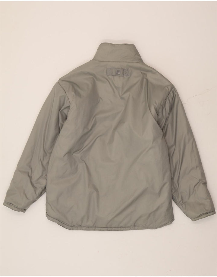 Мужская двусторонняя стеганая куртка Fila IT 50, большая черная, полиэстер с цветными блоками