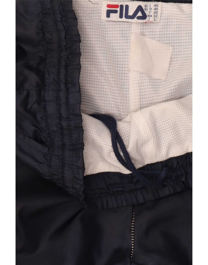 Fila Мужские спортивные брюки Джоггеры IT 48 Medium Navy Blue Colorblock