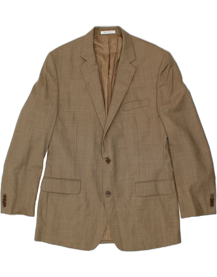 MICHAEL KORS Mens 2 Button Blazer Jacket IT 44 XS Beige Wool Vintage Michael Kors and Second-Hand Michael Kors from Messina Hembry 