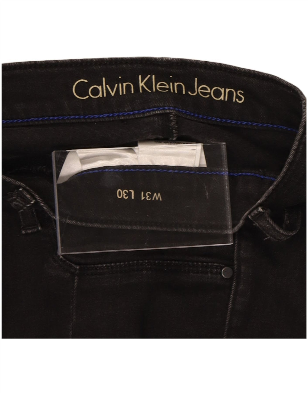 CALVIN KLEIN Womens Slim Jeans  W31 L25 Black Cotton