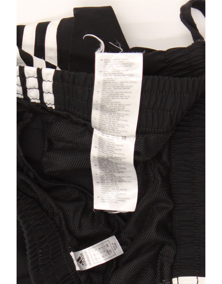 Мужские спортивные шорты Adidas, большие черные из полиэстера