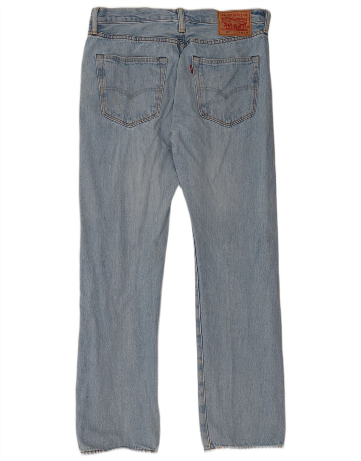 Мужские прямые джинсы Levi's 501 W32 L30 синие, хлопок