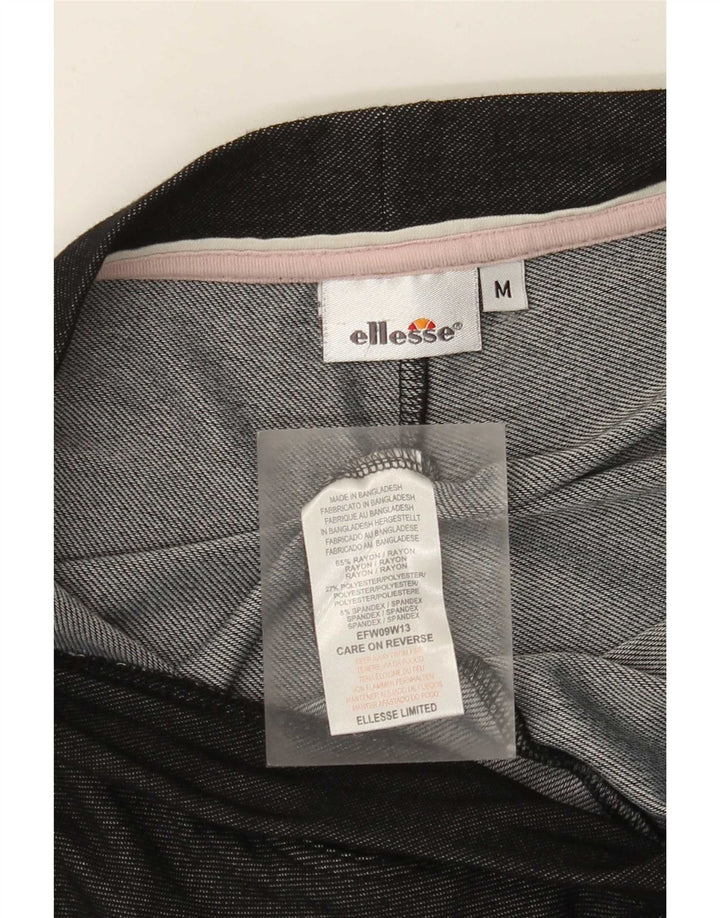 Женские леггинсы Ellesse UK 12, средний черный вискоза