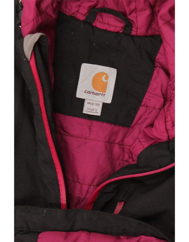 Женская ветровка с капюшоном Carhartt, США 8/10, средний черный полиэстер