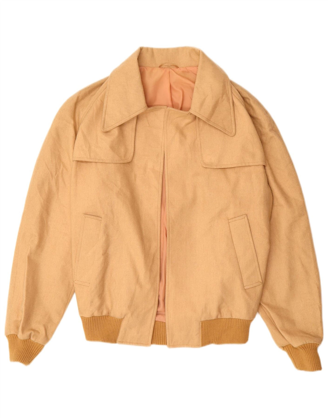 ВИНТАЖНЫЙ женский комплект из 2 предметов UK 12 Medium W28 L34 Бежевый