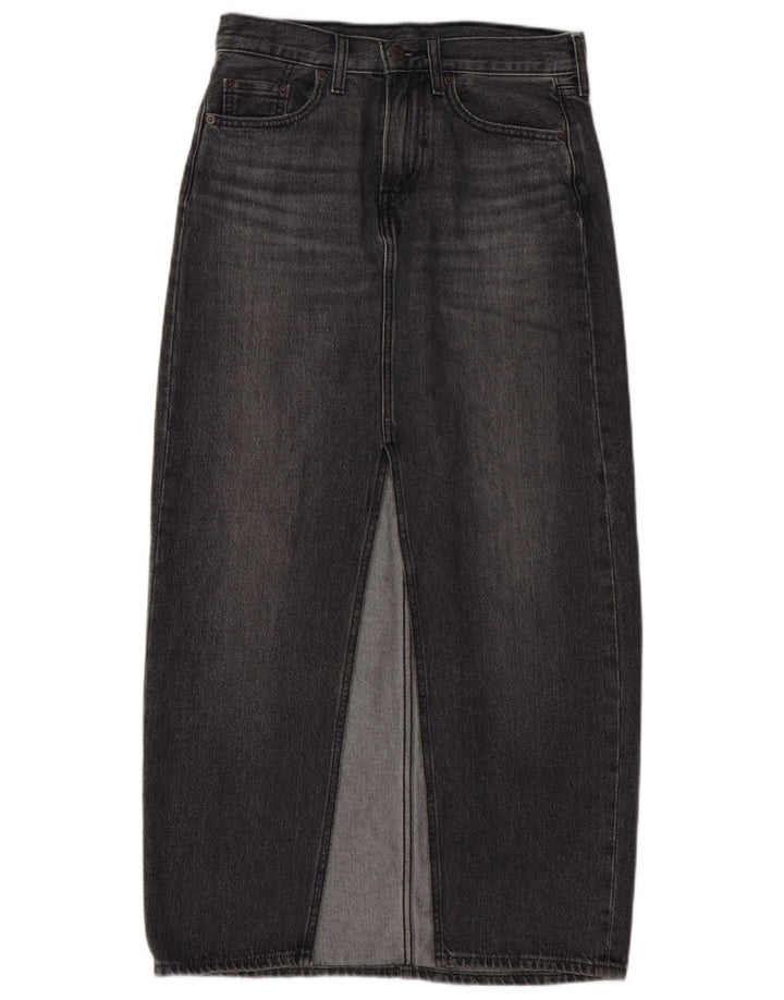 Женская джинсовая юбка LEVI'S W25 XS Серая, хлопок