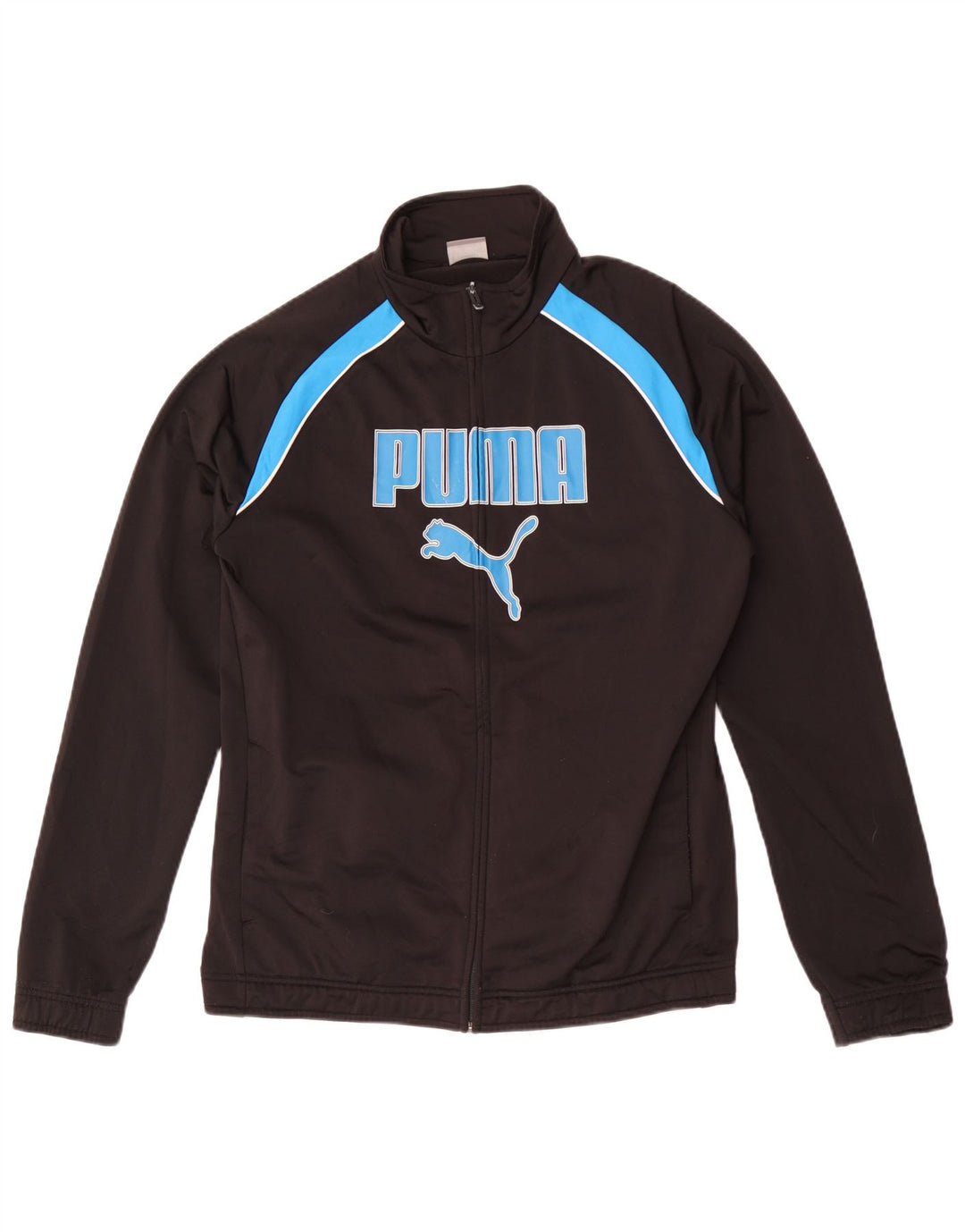 Мужской спортивный костюм Puma с графическим рисунком, верхняя куртка, средний черный, полиэстер с цветными блоками