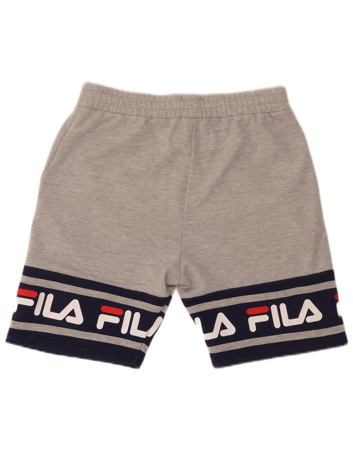 FILA Boys Graphic Sport Shorts 13-14 Years  Grey Colourblock Polyester