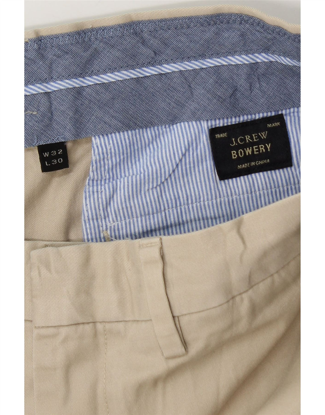 Мужские брюки-чиносы J. CREW BOWERY Slim W32 L30, бежевый хлопок