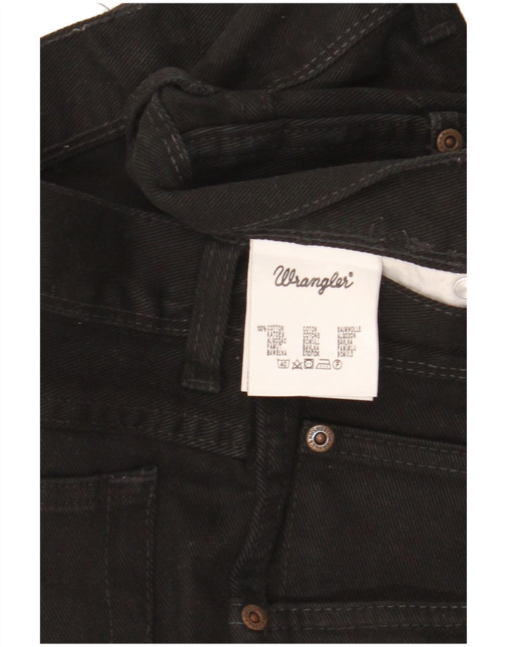 Мужские прямые джинсы Wrangler стандартного кроя W38 L30, черный хлопок