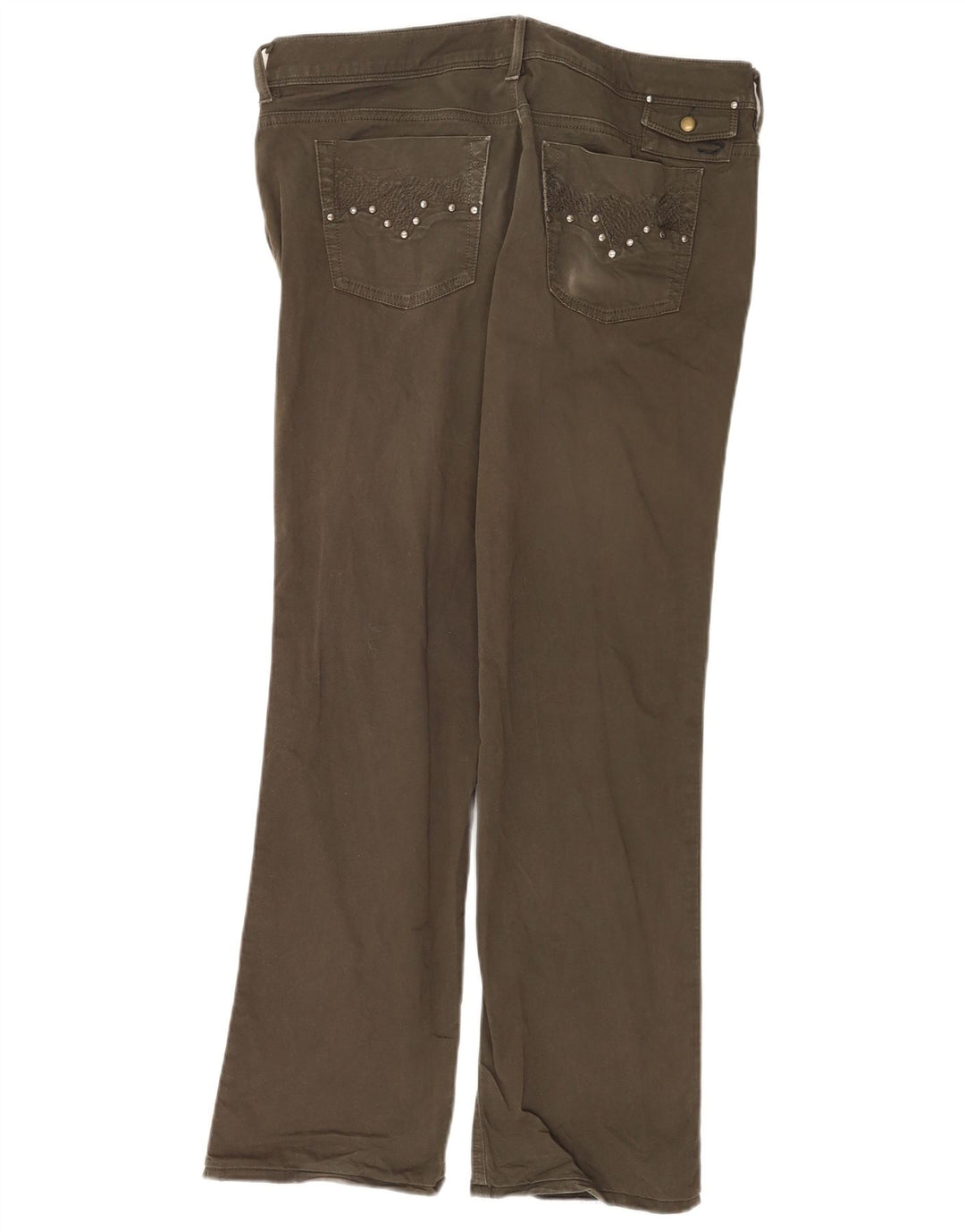 Женские джинсы Diesel Bootcut W33 L30 Хаки, хлопок