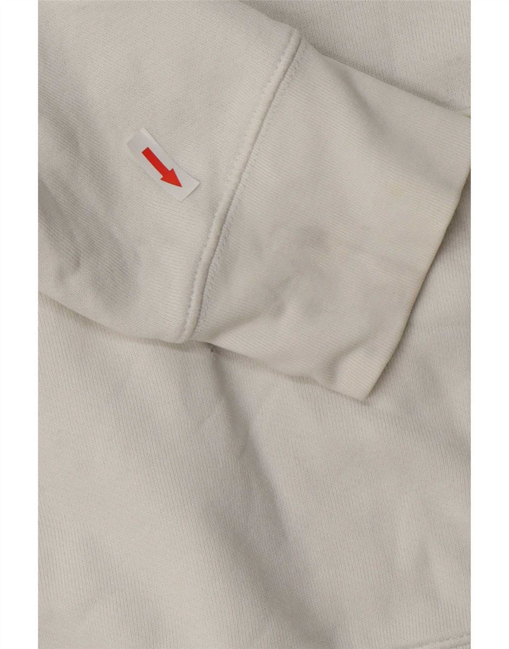 Мужской джемпер с капюшоном с рисунком Levi's, большой размер, белый хлопок, хлопок