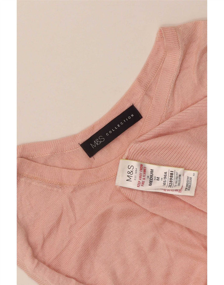 Женский жилет Marks & Spencer UK 12, средний розовый из вискозы