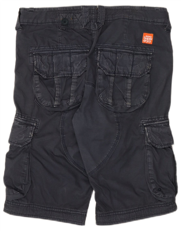 Superdry Мужские шорты-карго, маленькие W32, темно-синие, хлопок