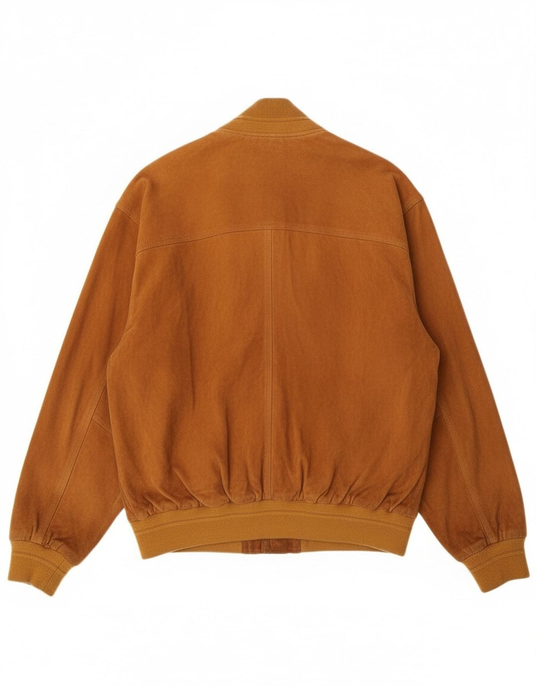 Винтажный мужской замшевый бомбер IT 50, большой, бежевый кожаный