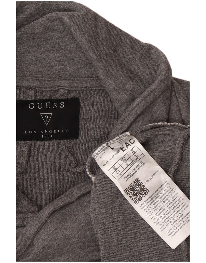 Guess Женский свитер-джемпер IT 42 Средне-серый хлопок с цветными блоками
