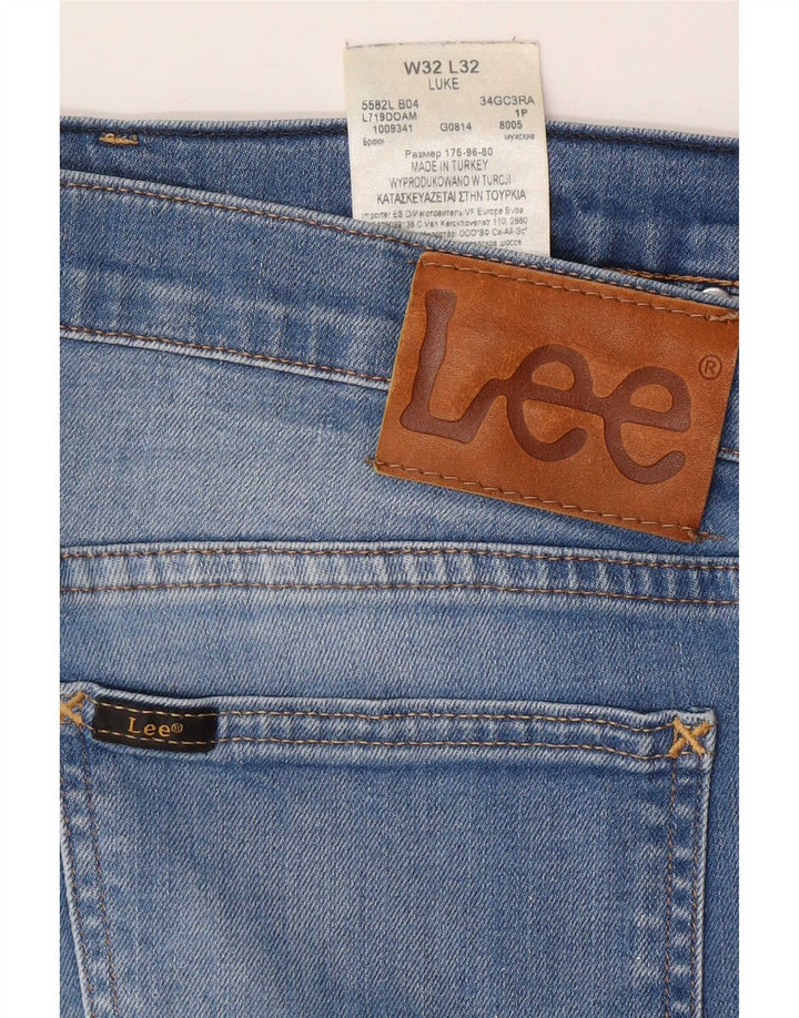 Мужские джинсы Lee Luke Slim W32 L32, синий хлопок