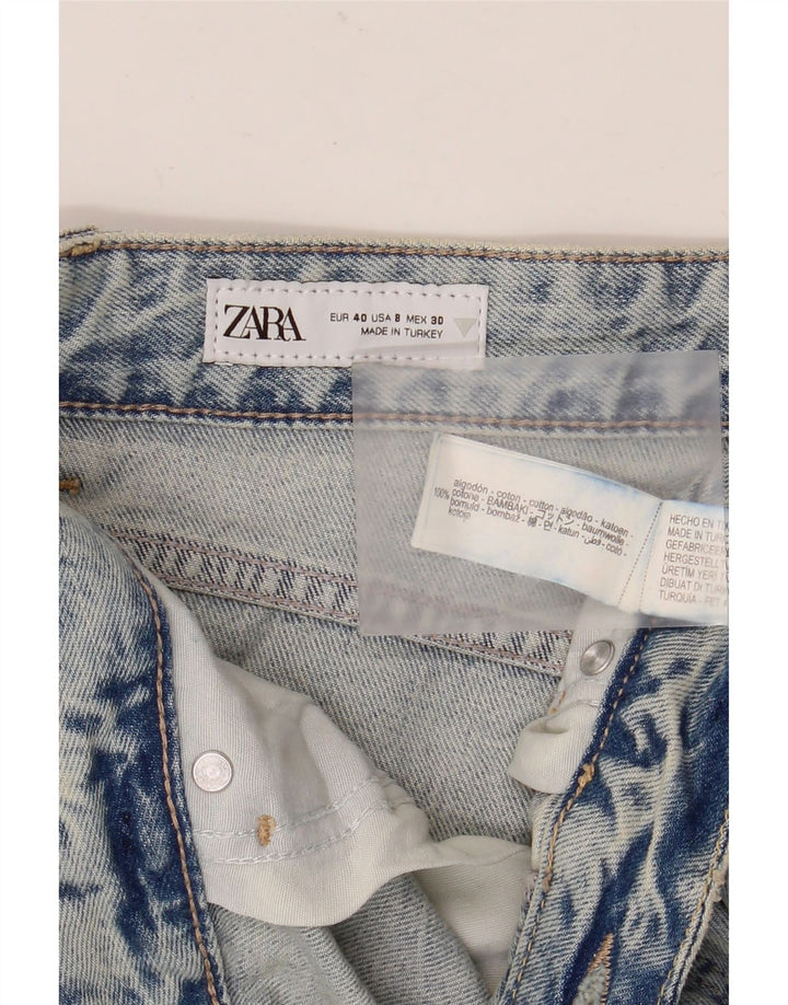 Женские прямые джинсы ZARA EU 40 Medium W30 L28 Синие, хлопок