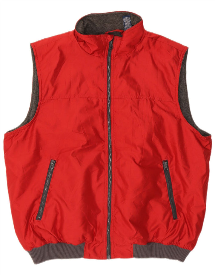 CHAPS Mens Gilet UK 42 XL Red Polyester