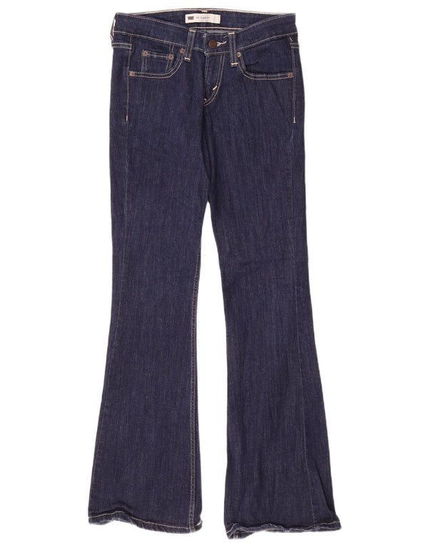 Женские джинсы Levi's 518 Super Low Bootcut США 1 XS W28 L32 Темно-синий хлопок