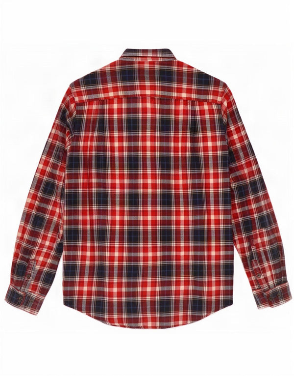 Мужская фланелевая рубашка Superdry XL, хлопковая красная клетка