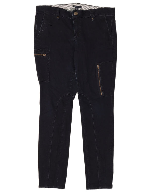 Женские узкие джинсы-карго Tommy Hilfiger US 12, большие W34 L30, темно-синие, хлопковые