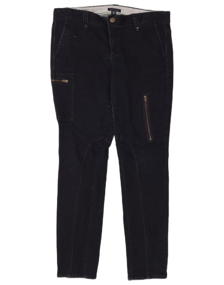 Женские узкие джинсы-карго Tommy Hilfiger US 12, большие W34 L30, темно-синие, хлопковые