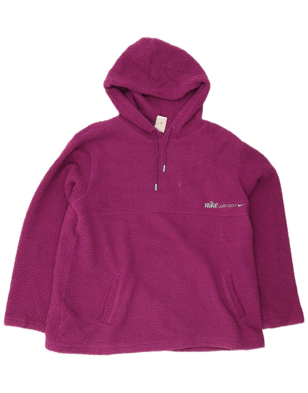 Женский флисовый джемпер с капюшоном Nike Therma-Fit UK 18 XL, фиолетовый полиэстер