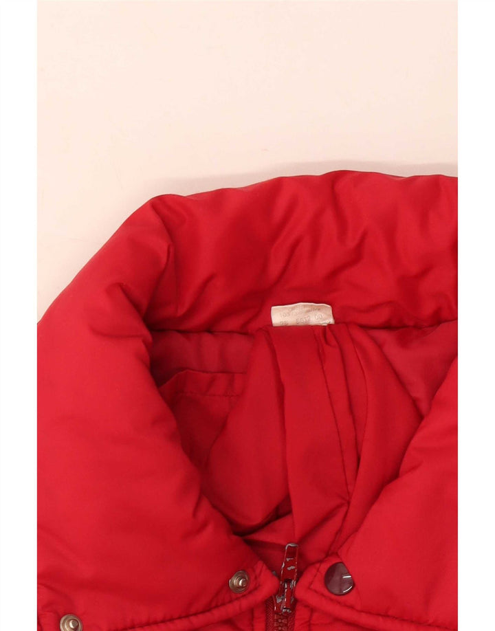 Винтажная женская стеганая куртка IT 50 XL, красный полиэстер