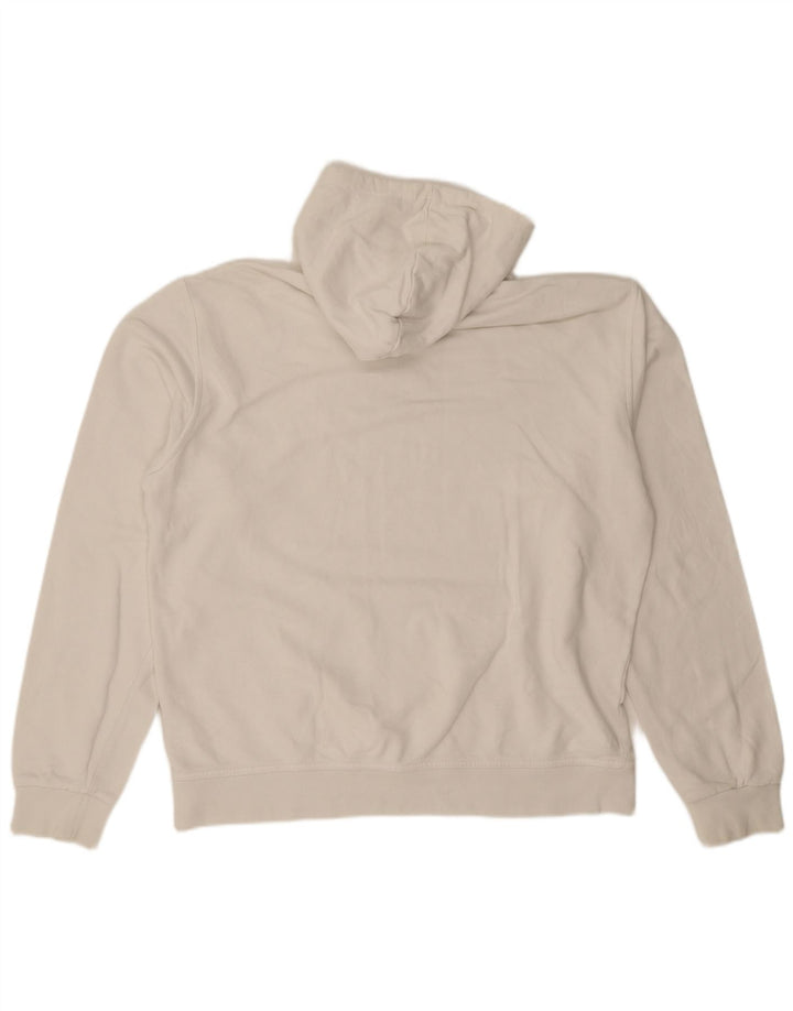 Мужской джемпер с капюшоном с рисунком Asics XL из хлопка белого цвета