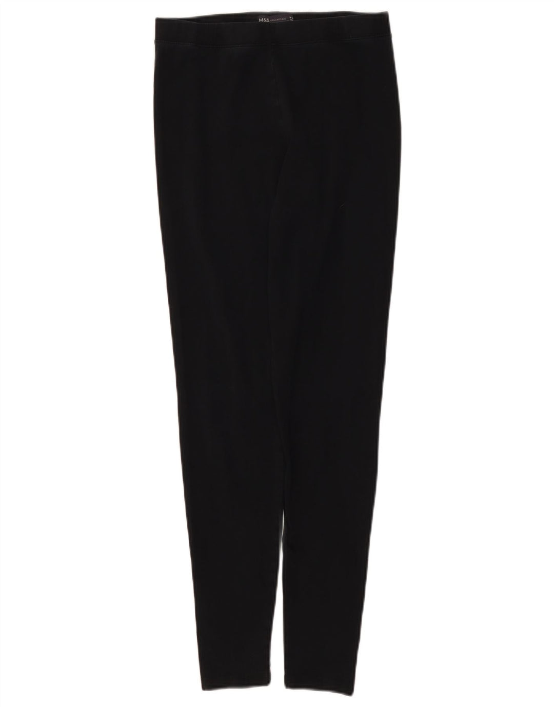 Женские леггинсы Marks & Spencer UK 10, маленькие, черные, хлопковые
