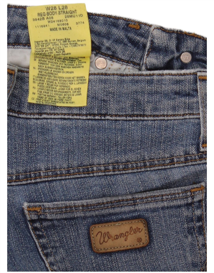 Женские прямые джинсы WRANGLER W28 L28 синие, хлопок