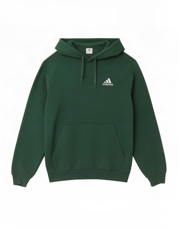 Мужской джемпер с капюшоном Adidas, маленький зеленый, хлопок