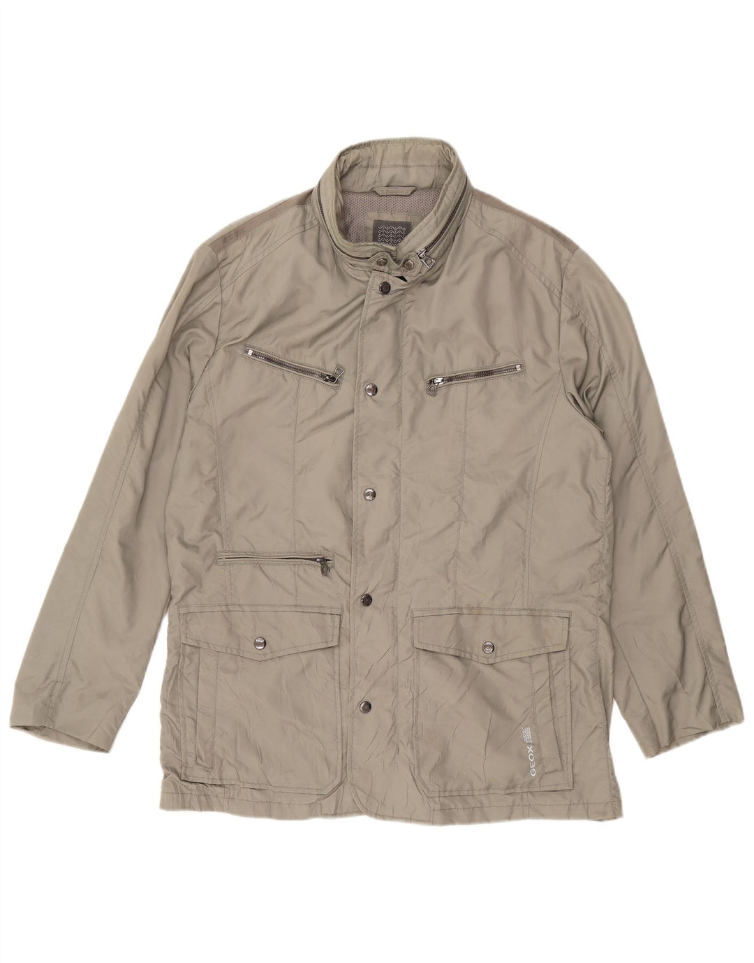 GEOX Mens Utility Jacket UK 44 2XL Grey