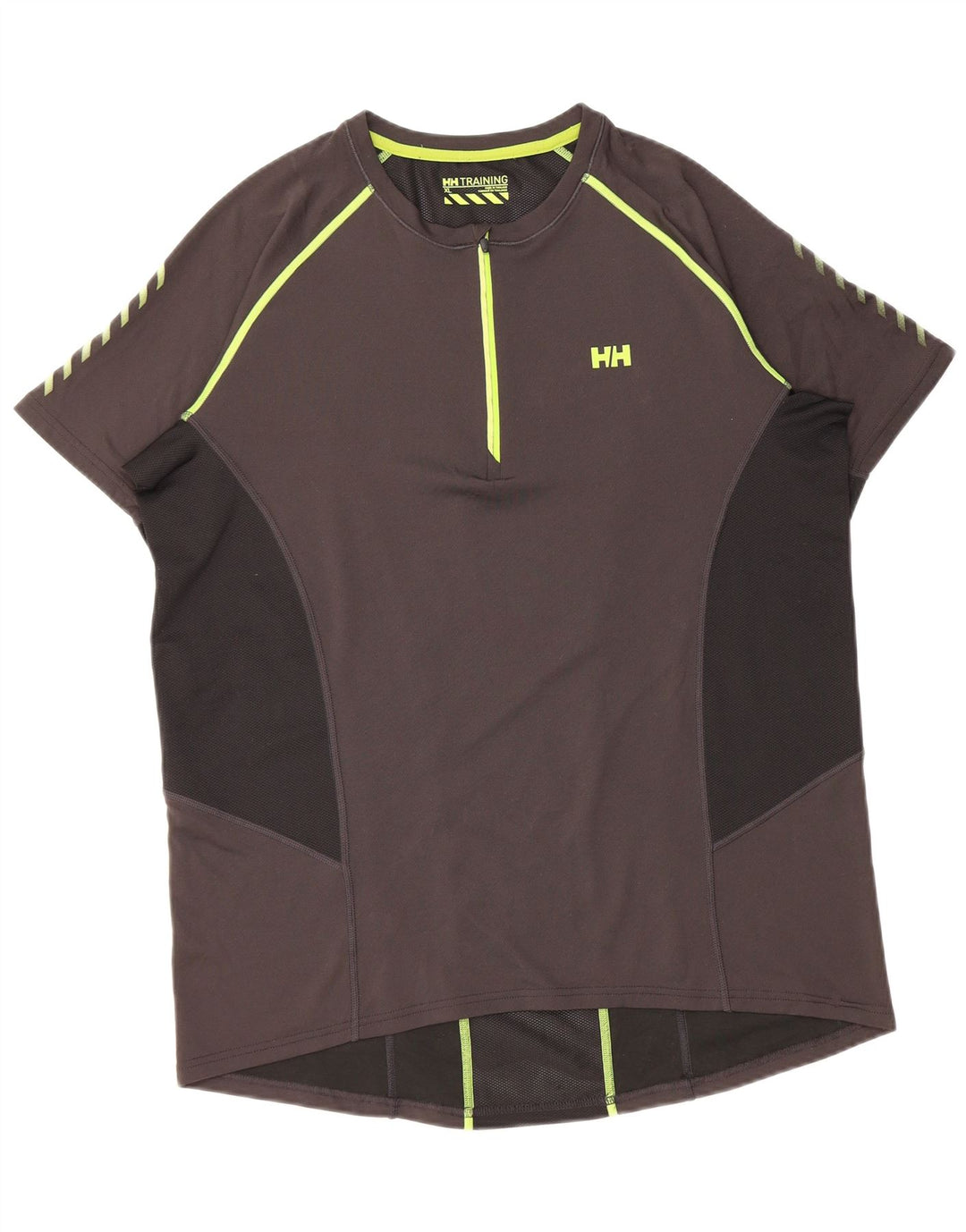 HELLY HANSEN Мужской пуловер с короткими рукавами, спортивный костюм, топ XL, серый с цветными блоками
