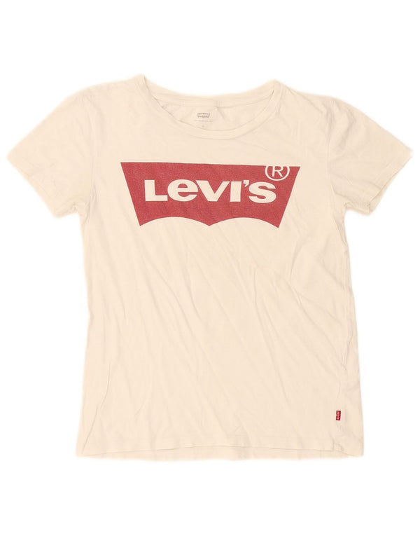 Женская футболка с рисунком Levi's Top UK 6 XS Белая