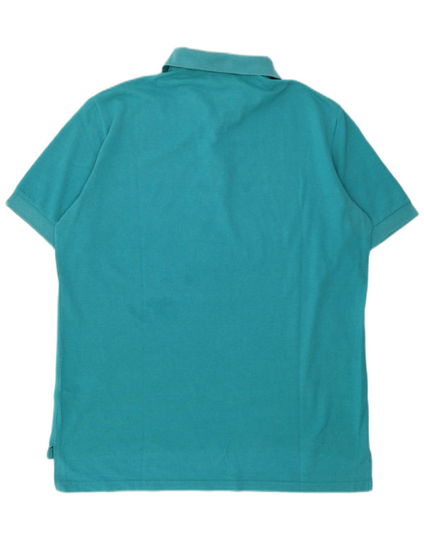 Мужская рубашка-поло Adidas UK 48 3XL, синяя, хлопок